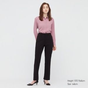 Uniqlo Smart Stretch Premium straight pants - NAVY